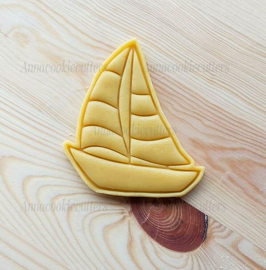 Barca A Vela Stampo Motoscafo Formina Per Biscotti Nave A Vapore Mare