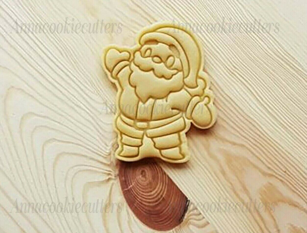 Babbo Natale Formine Per Biscotti Pasta Frolla Zucchero Cookie Cutter 8x8 cm