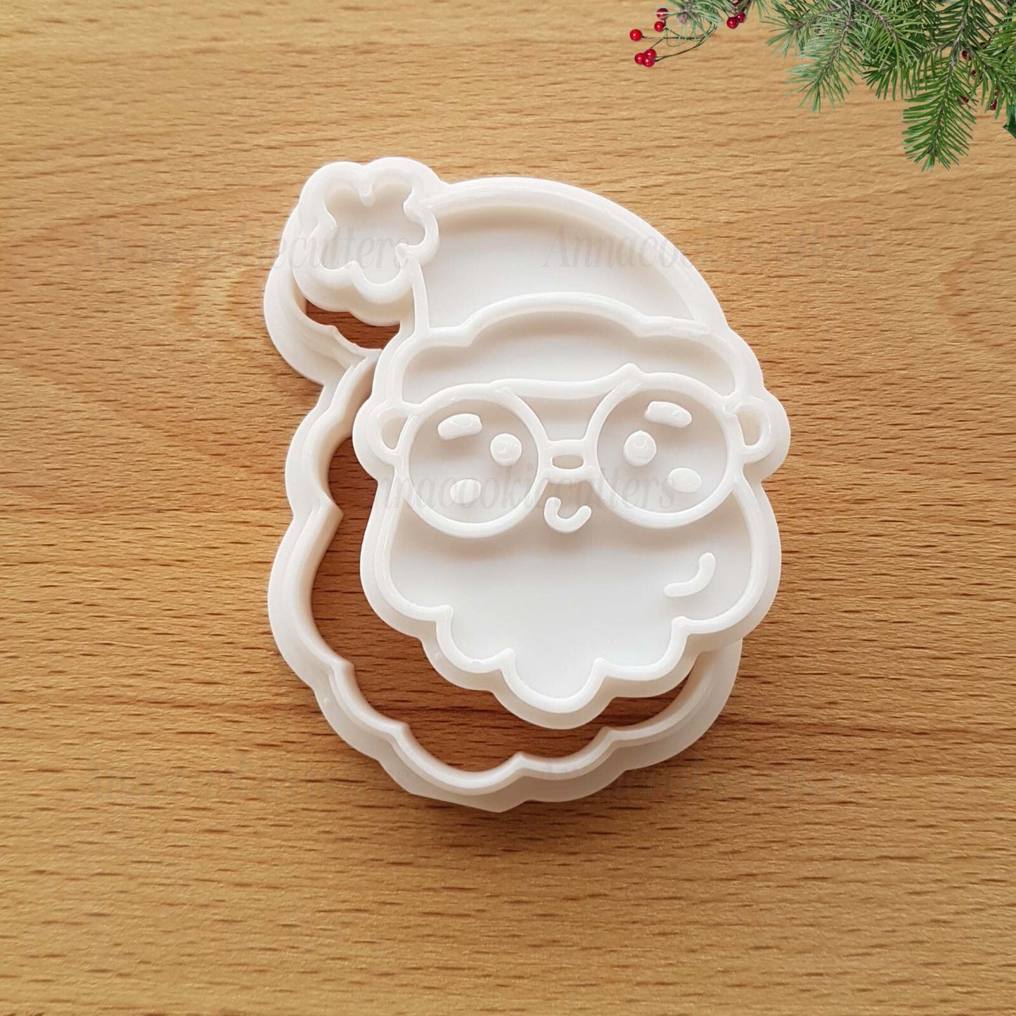 Babbo Natale Formina Per Biscotti Stampo Pasta di Zucchero  Cookie Cutter 6x5 cm