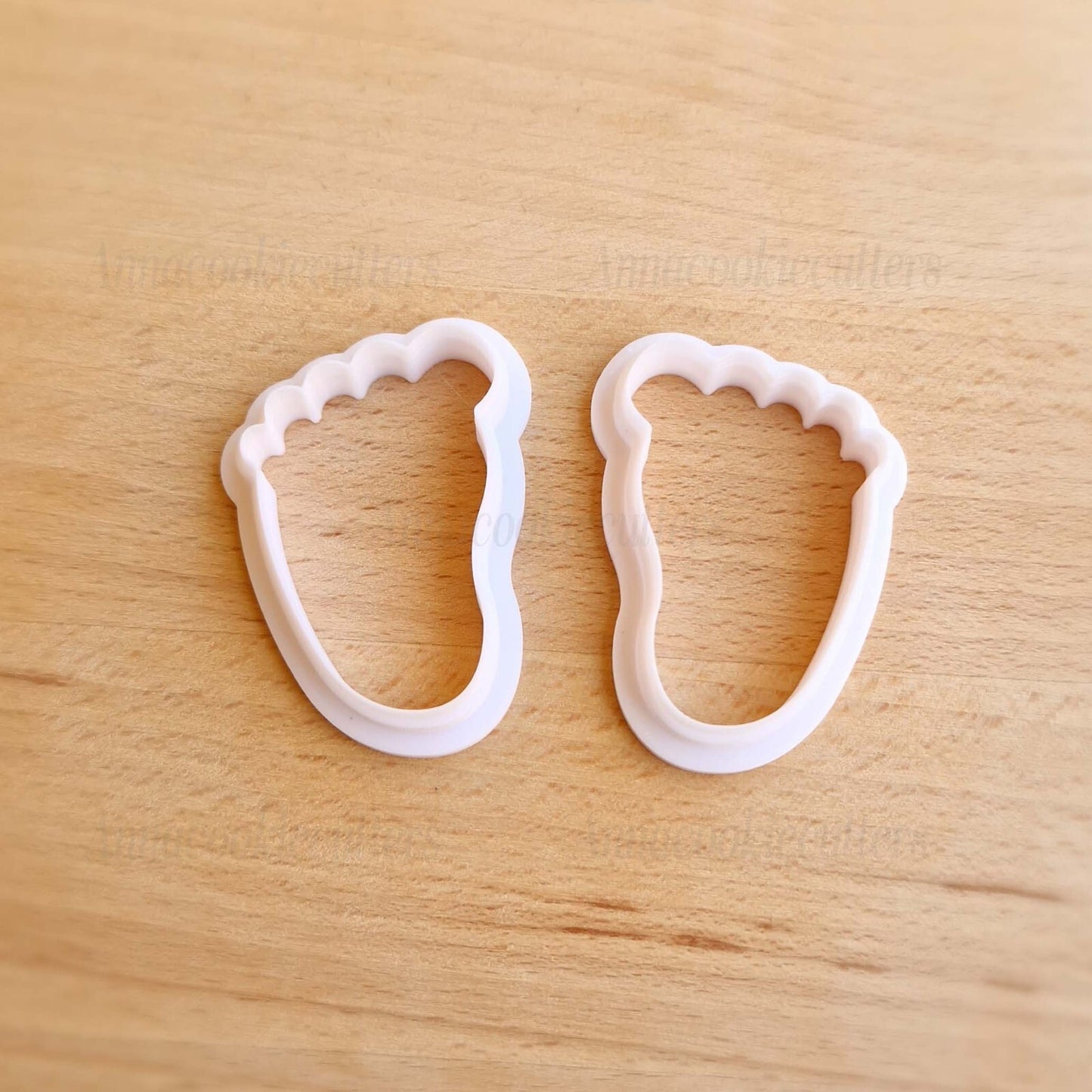 Set Tagliabiscotti A Forma Di Piedi Neonato Formina Biscotti Battesimo Nascita