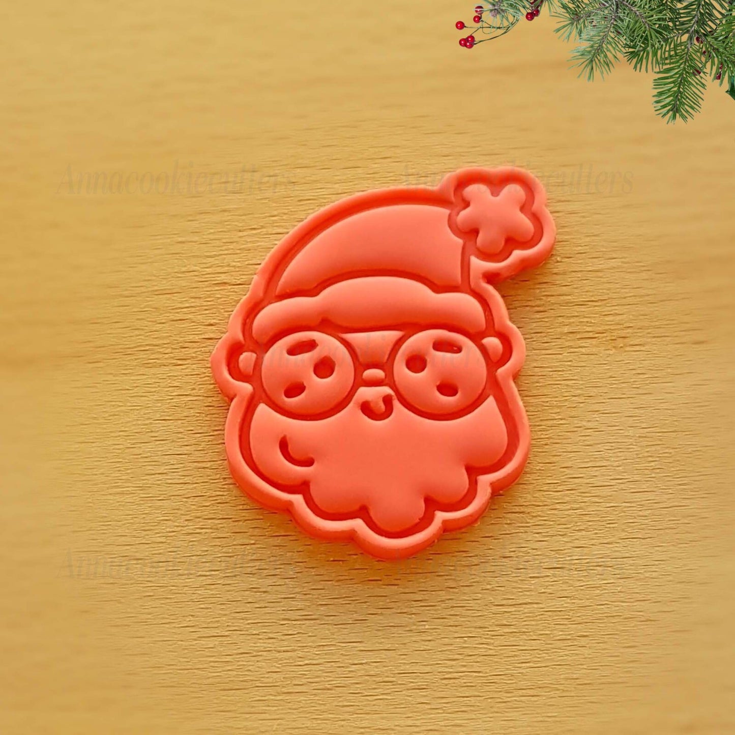 Babbo Natale Formina Per Biscotti Stampo Pasta di Zucchero  Cookie Cutter 6x5 cm