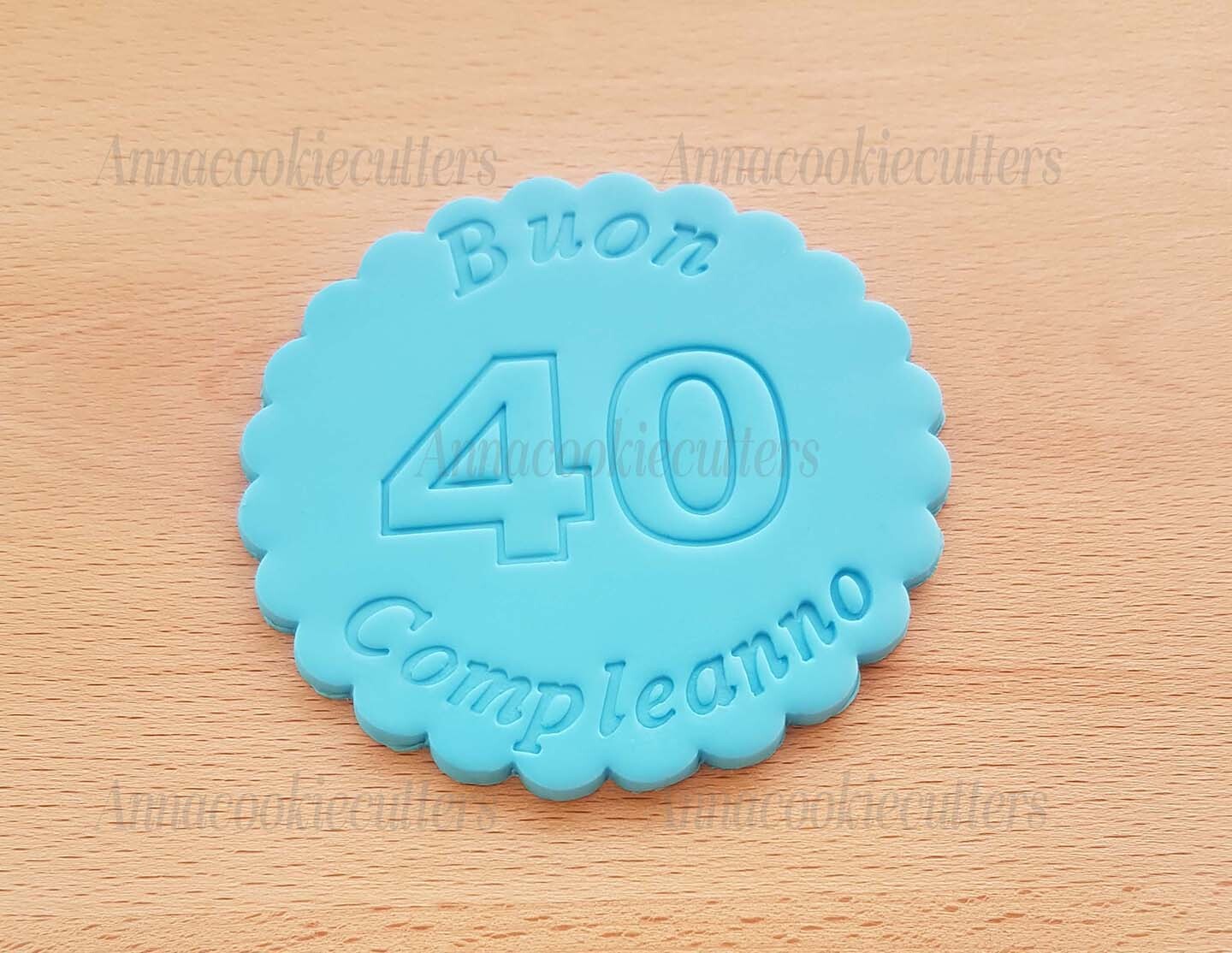 Compleanno 50 40 Anni Formina Personalizzabile Per Biscotti Cookie Cutter 8 cm