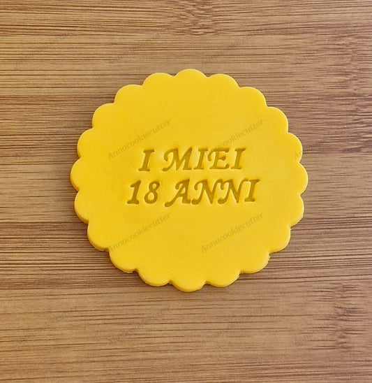 Formina per Biscotti I Miei 18 Anni Cookie Cutter Compleanno Festa 18esimo