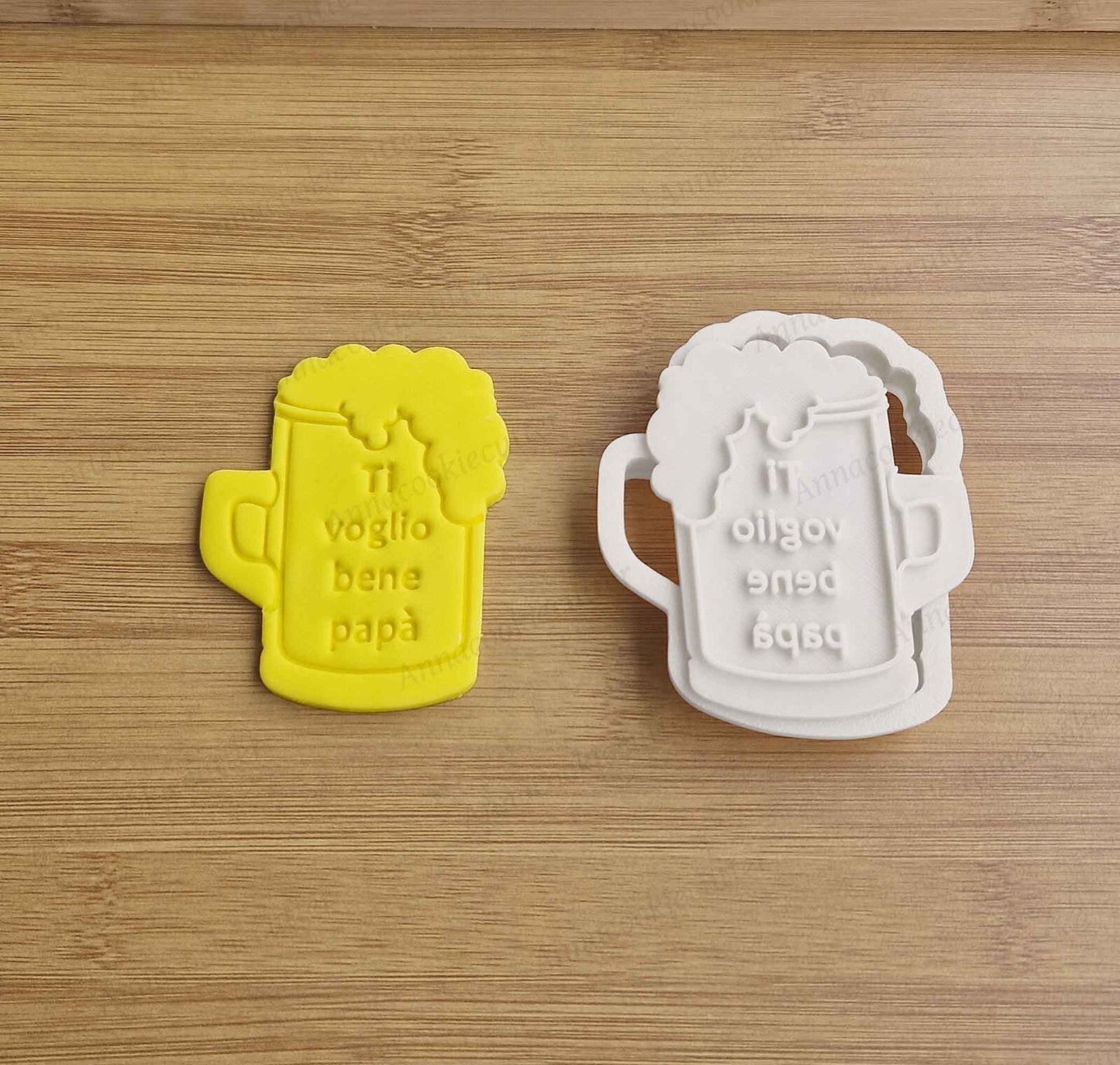 Festa Del Papà Boccale Di Birra Formina Biscotti Personalizzabile Cookie Cutter