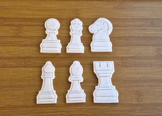 Set Formine Taglia Biscotti Scacchi Re, Regina, Torre, Alfiere, Cavallo e Pedone