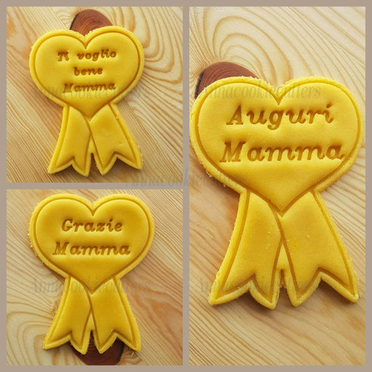 Festa Della Mamma Medaglia A Forma Di Cuore Formina Per Biscotti Cookie Cutter