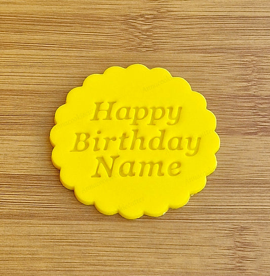 Formina Per Biscotti Personalizzata con Nome Happy Birthday Cookie Cutter