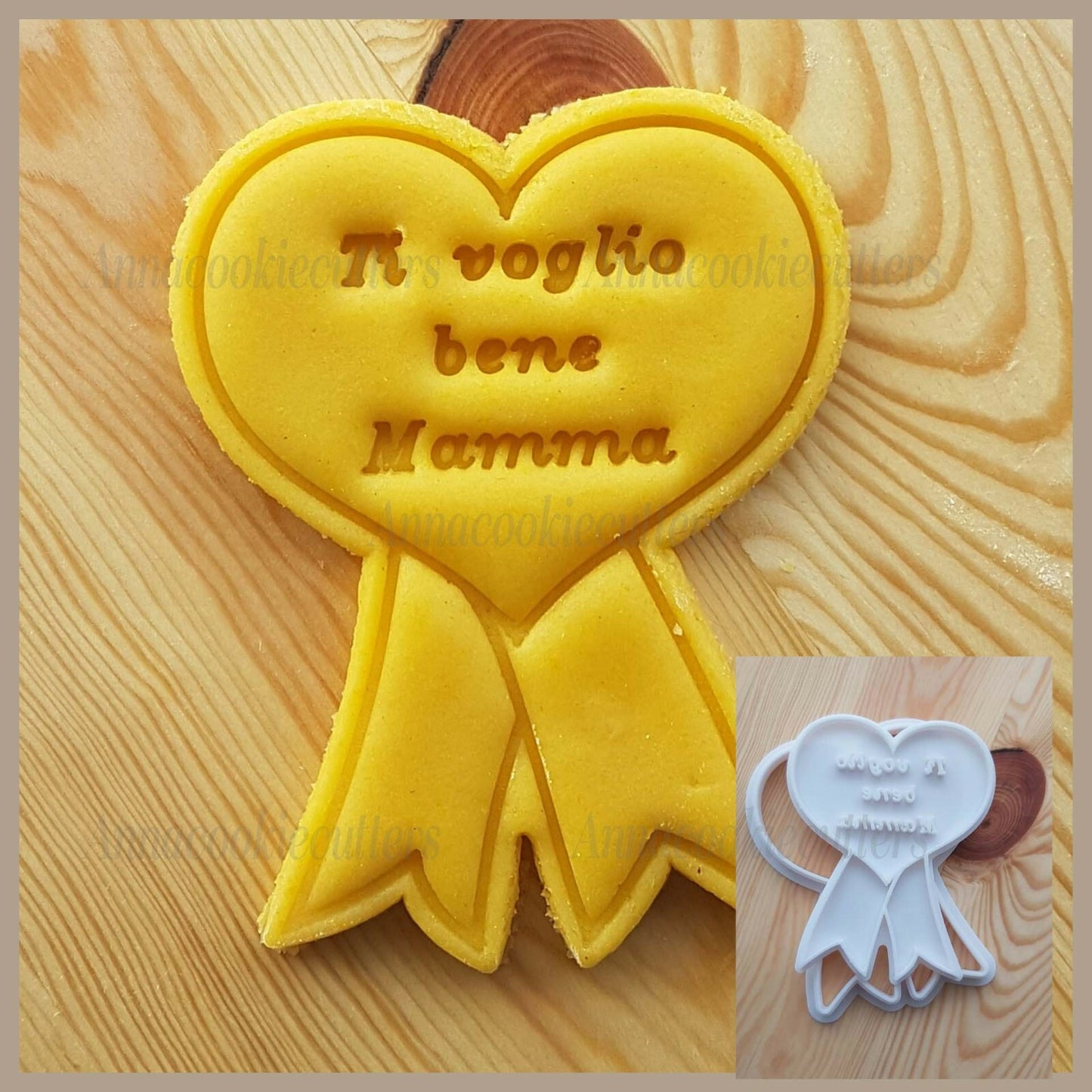 Festa Della Mamma Medaglia A Forma Di Cuore Formina Per Biscotti Cookie Cutter