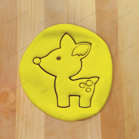Formina per Biscotti a Forma di Cerbiatto Tagliabiscotti Cookie Cutter