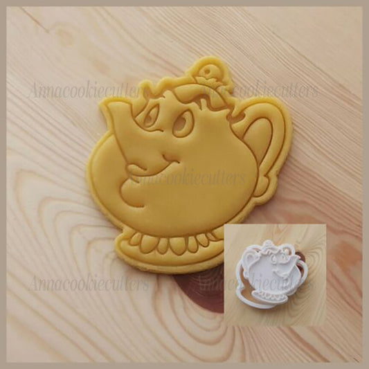 Teiera Signora Potts Bella E La Bestia Formina Per Biscotti Cookie Cutter 10x10