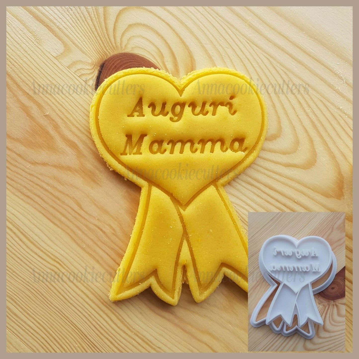 Festa Della Mamma Medaglia A Forma Di Cuore Formina Per Biscotti Cookie Cutter