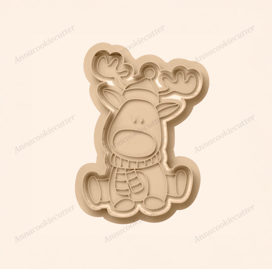 Renna Di Babbo Natale Formina Per Biscotti Pasta Frolla Zucchero Cookie Cutter