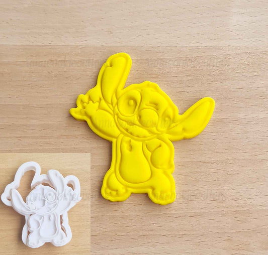 Stitch e Angel Cookie Cutter per Compleanni Formine Per Biscotti Feste A Tema