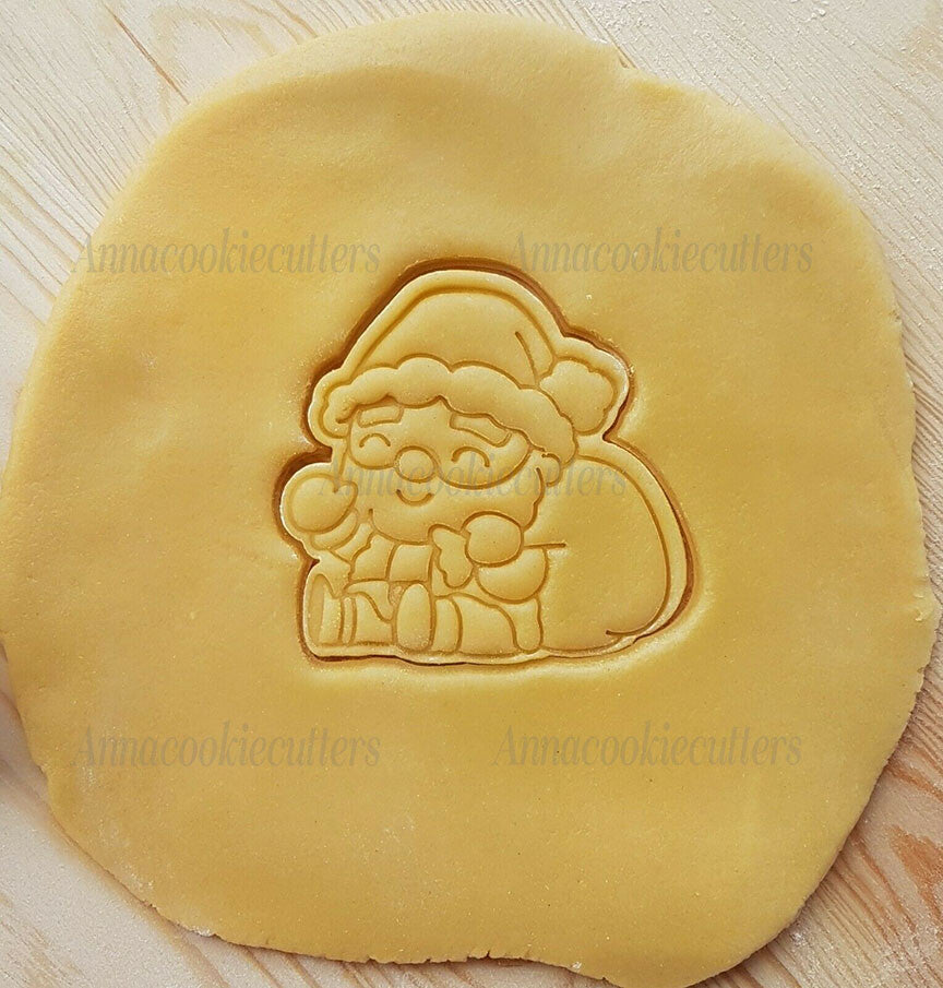 Babbo Natale Formine Biscotti Pasta Zucchero Pasta Frolla Cookie Cutter 8x8 cm