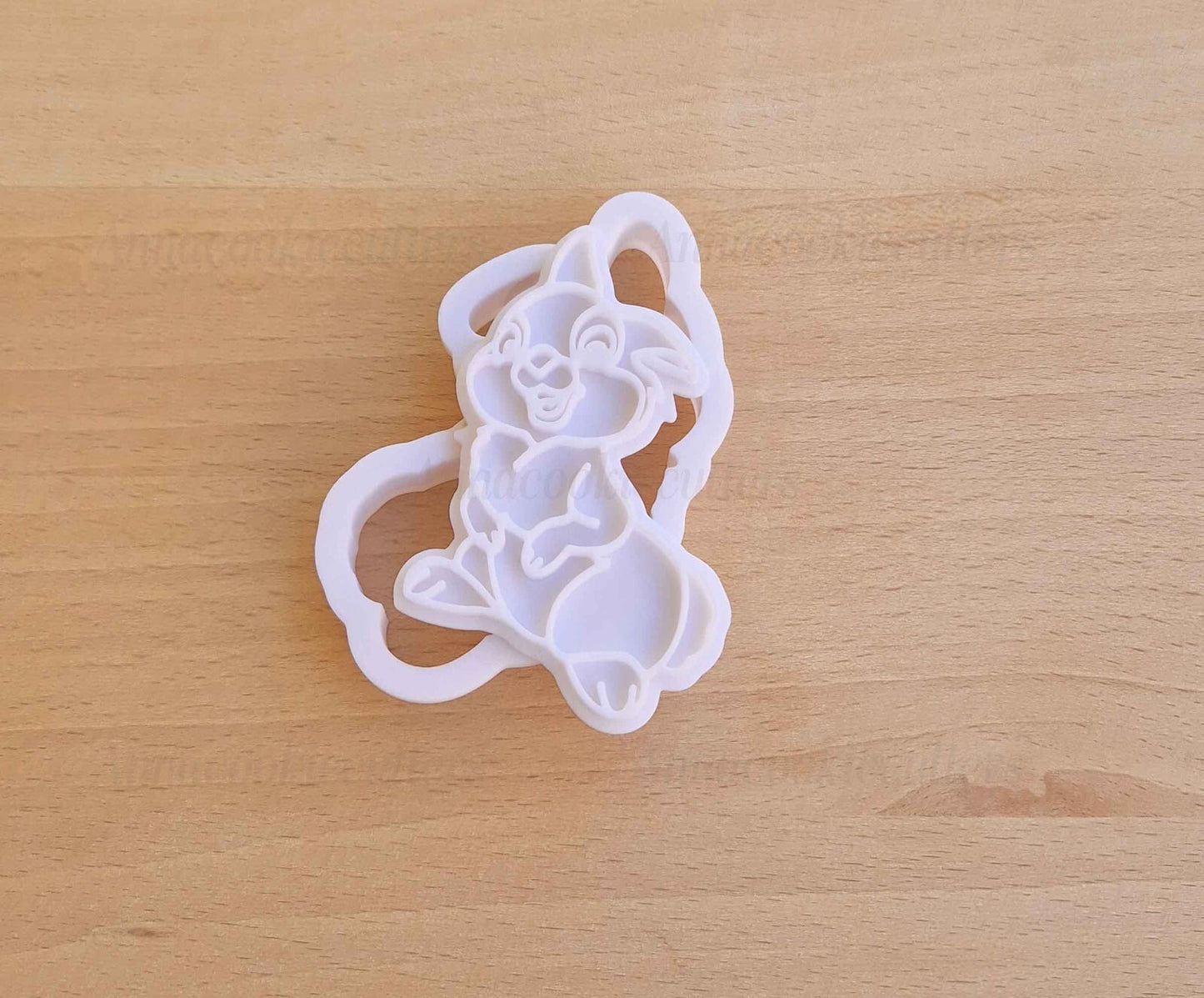 Set Tagliabiscotti Coniglio Tamburino Formina Per Biscotti Coniglieto Bambi