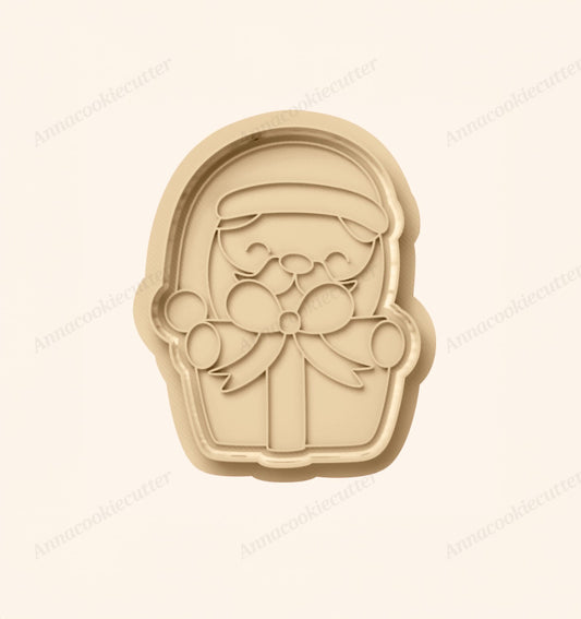 Formina Taglia biscotti a Forma di Babbo Natale Cookie Cutter Pacco Regalo