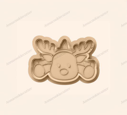 Renna Di Babbo Natale Formina Per Biscotti Pasta Frolla Zucchero Cookie Cutter