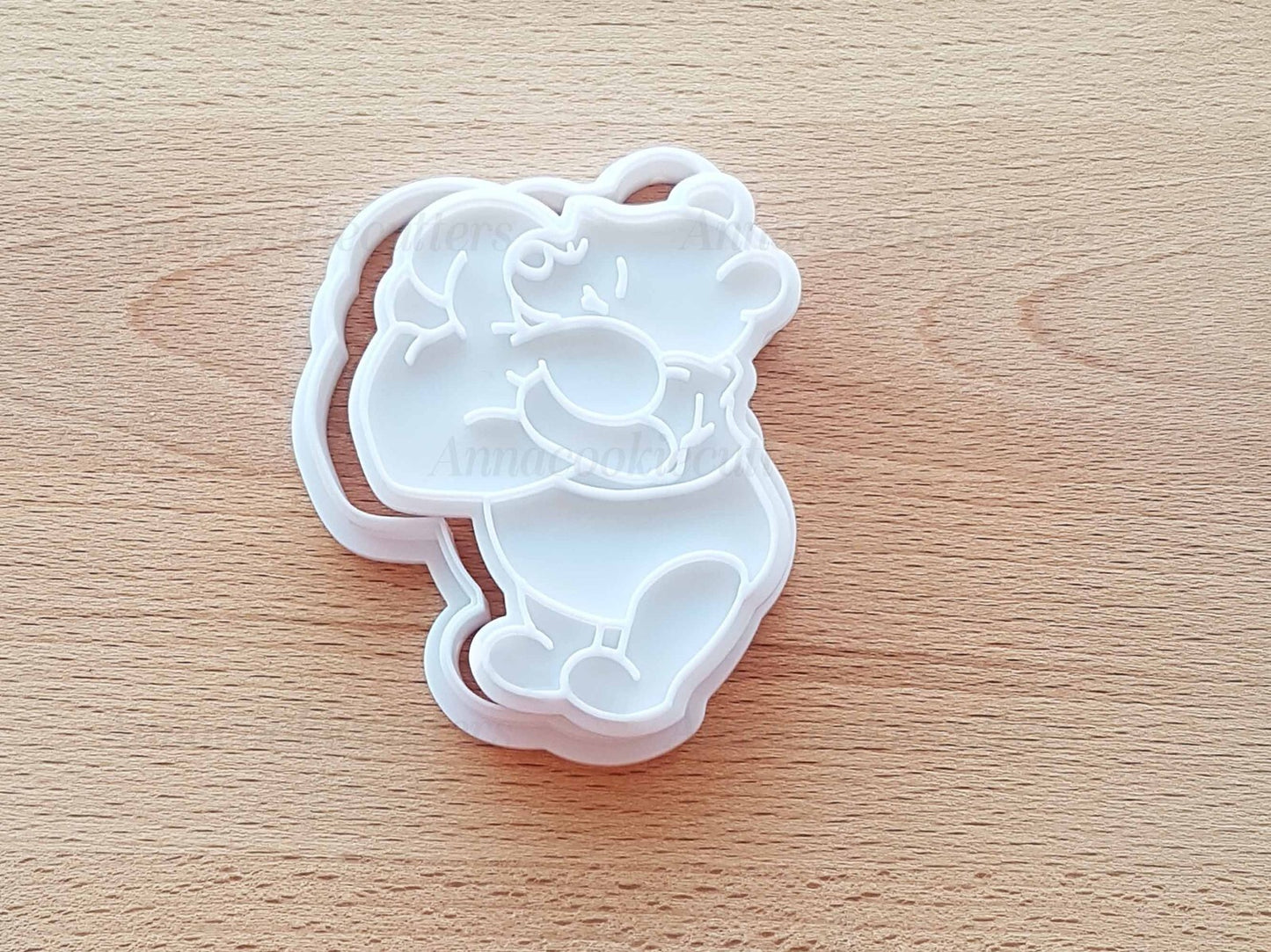 Tagliabiscotti Winnie the Pooh Formina Per Biscotti Stampo Cuore 7x8 cm