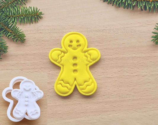 Omino Pan di Zenzero Set Tagliabiscotti Formine Biscotti Natalizi Gingerbread