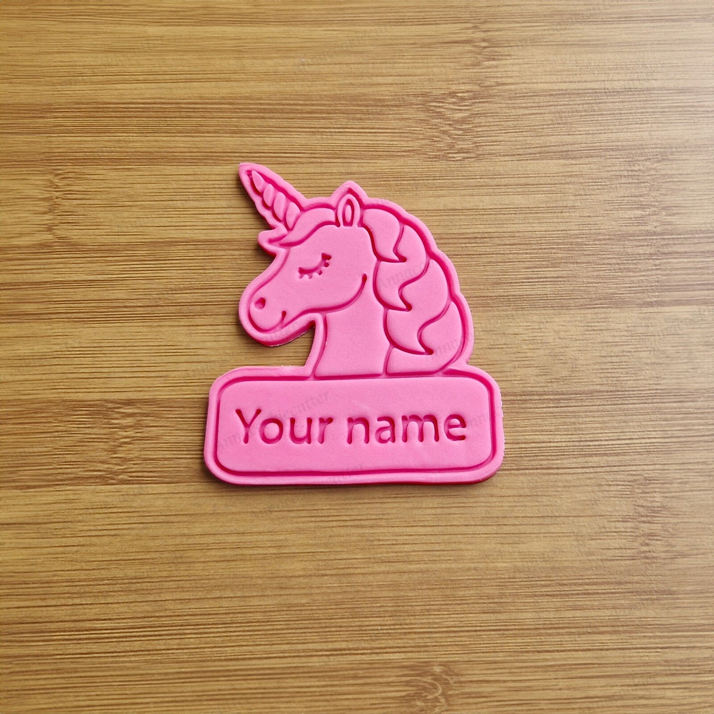 Unicorno Nome Personalizzato Formina Per Biscotti Cookie Cutter Feste Compleanno