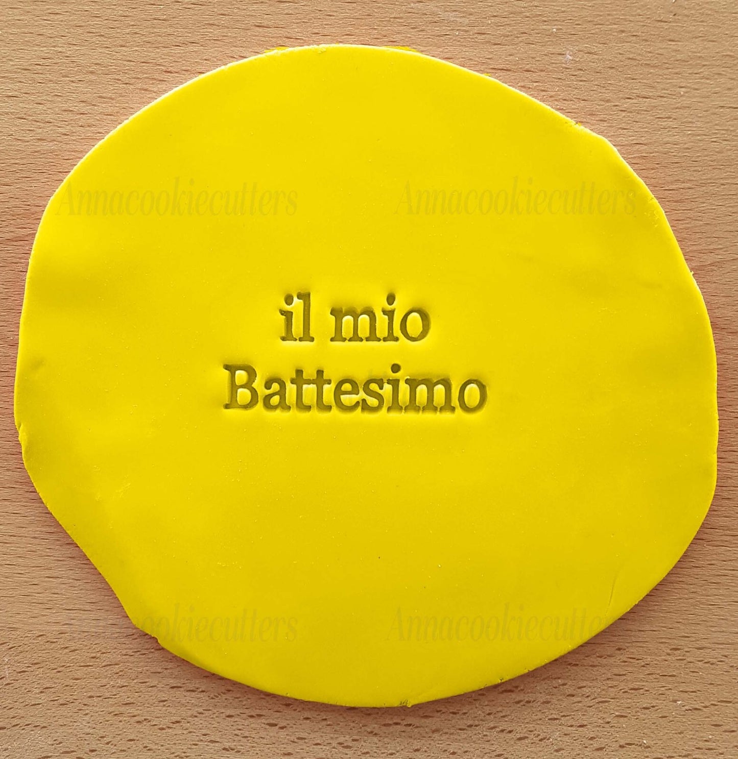 Timbro Il Mio Battesimo Embossing Impronta Cake Design Formina Cookie Cutter 7x4