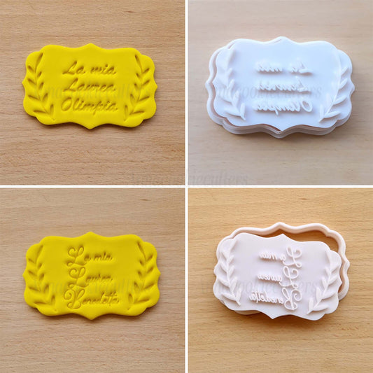 La Mia Laurea Con Nome Personalizzabile Formina Stampo Tagliabiscotti 10x6 cm