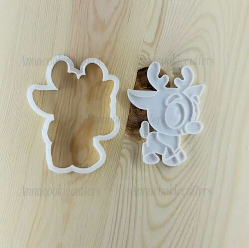 Renna Di Babbo Natale Formina Per Biscotti Pasta Frolla Zucchero Cookie Cutter