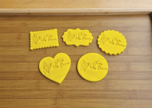 Festa Della Donna Formine per Biscotti Cookie Cutter Timbro Cornice 8 cm