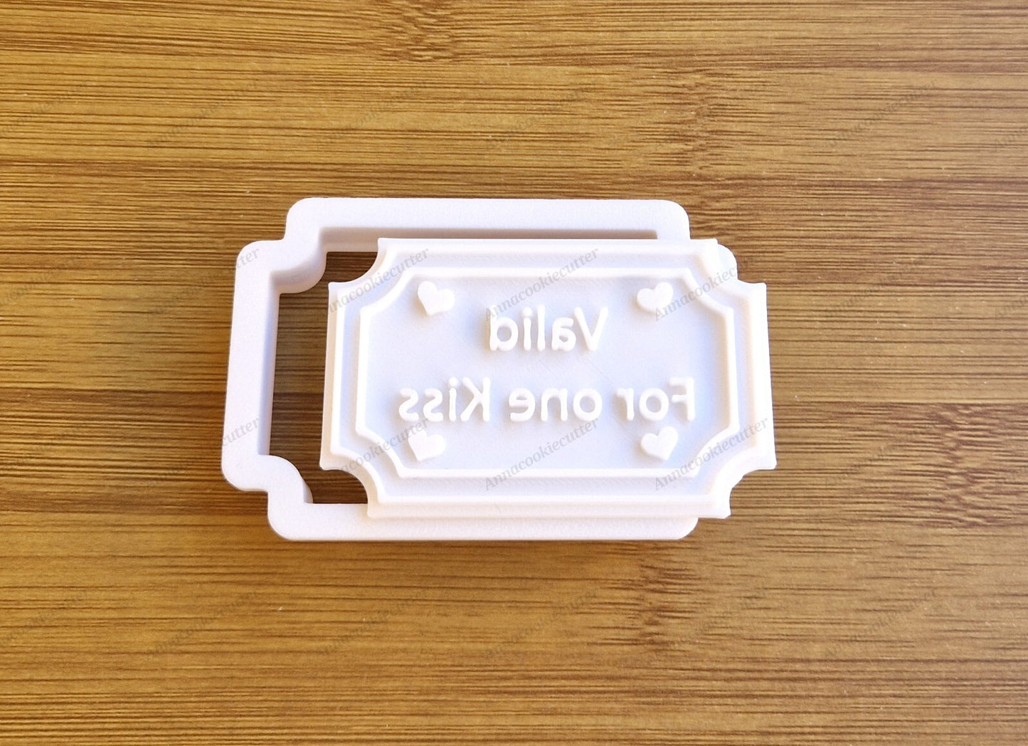 Tagliabiscotti Biglietto Personalizzabile - Ideale per San Valentino, Matrimoni