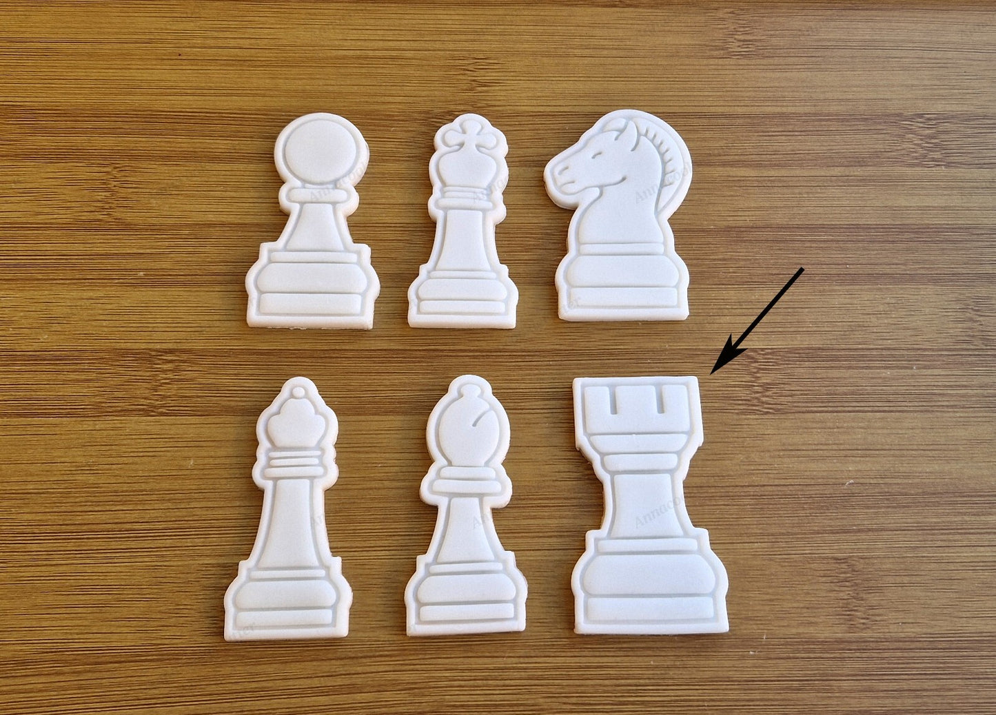Set Formine Taglia Biscotti Scacchi Re, Regina, Torre, Alfiere, Cavallo e Pedone
