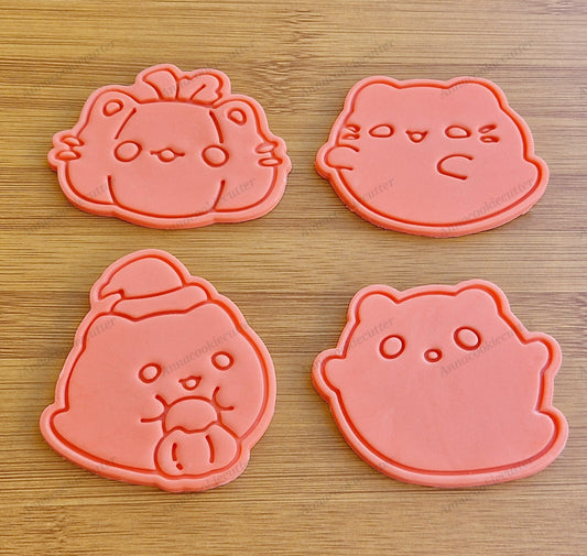 Gatti Kawaii Formine per Biscotti di Halloween Gattino Zucca Cookie Cutter Set