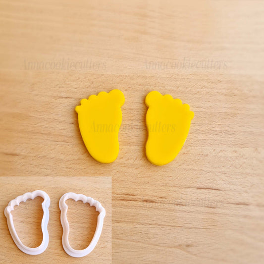 Set Tagliabiscotti A Forma Di Piedi Neonato Formina Biscotti Battesimo Nascita