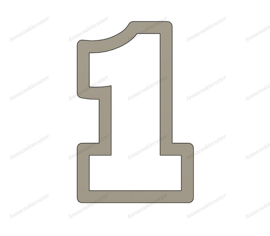 Formina Biscotti Numero Uno Tagliabiscotti Compleanno Anniversario Solo Cutter