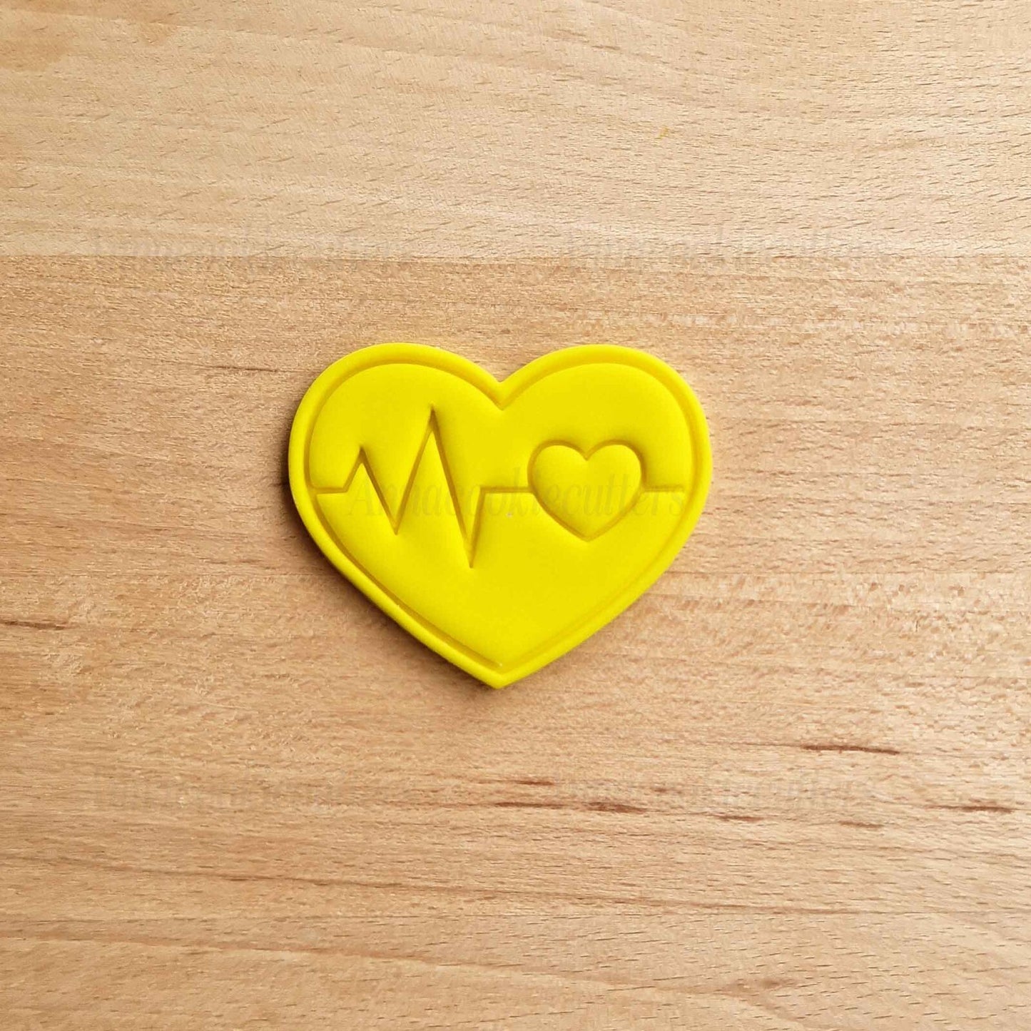 Tagliabiscotti Cuore Formine per Biscotti Ritmo del Battito Cardiaco ECG Regali