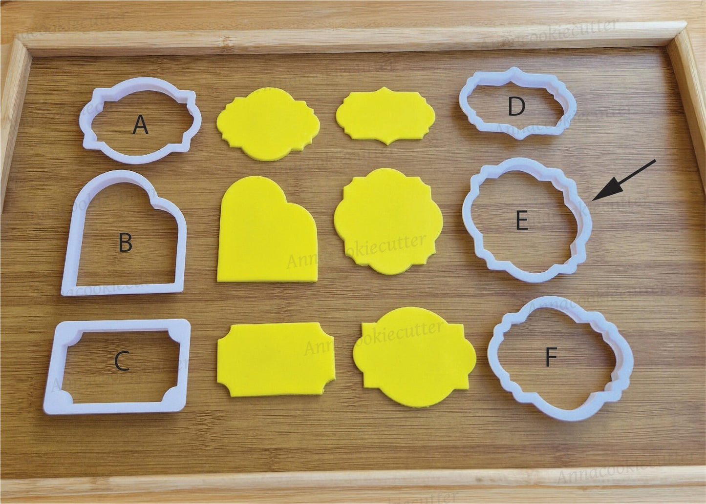 Cornice Frame Placca Formina Per Biscotti per Battesimo Comunione Cresima 7 cm