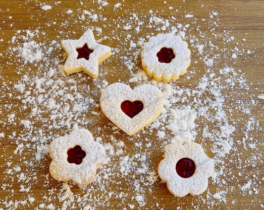Set di Formine per Biscotti Linzer, Biscotti Sandwich Ripieni, Natale, Pasqua