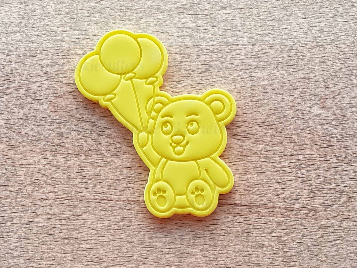 Orsetto Nascita Peluche Formina Battesimo Orso Palloncini Cookie Cutter 10x7 cm