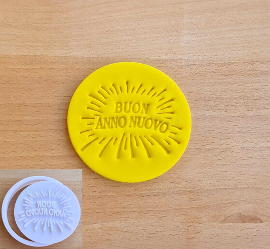 Tagliabiscotti Auguri Buon Anno Nuovo Formina per Biscotti Cookie Cutter