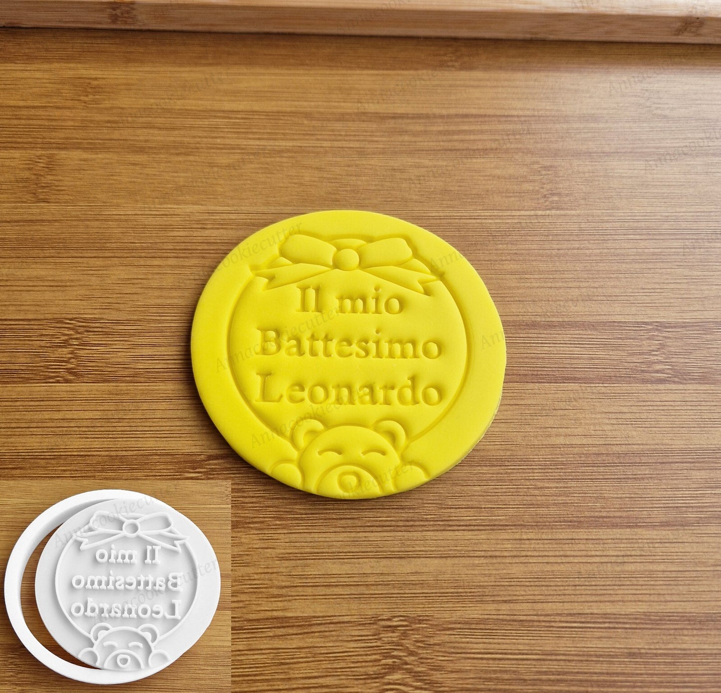 Il Mio Battesimo Personalizzato Timbro Con Nome Formina Per Biscotti 8cm