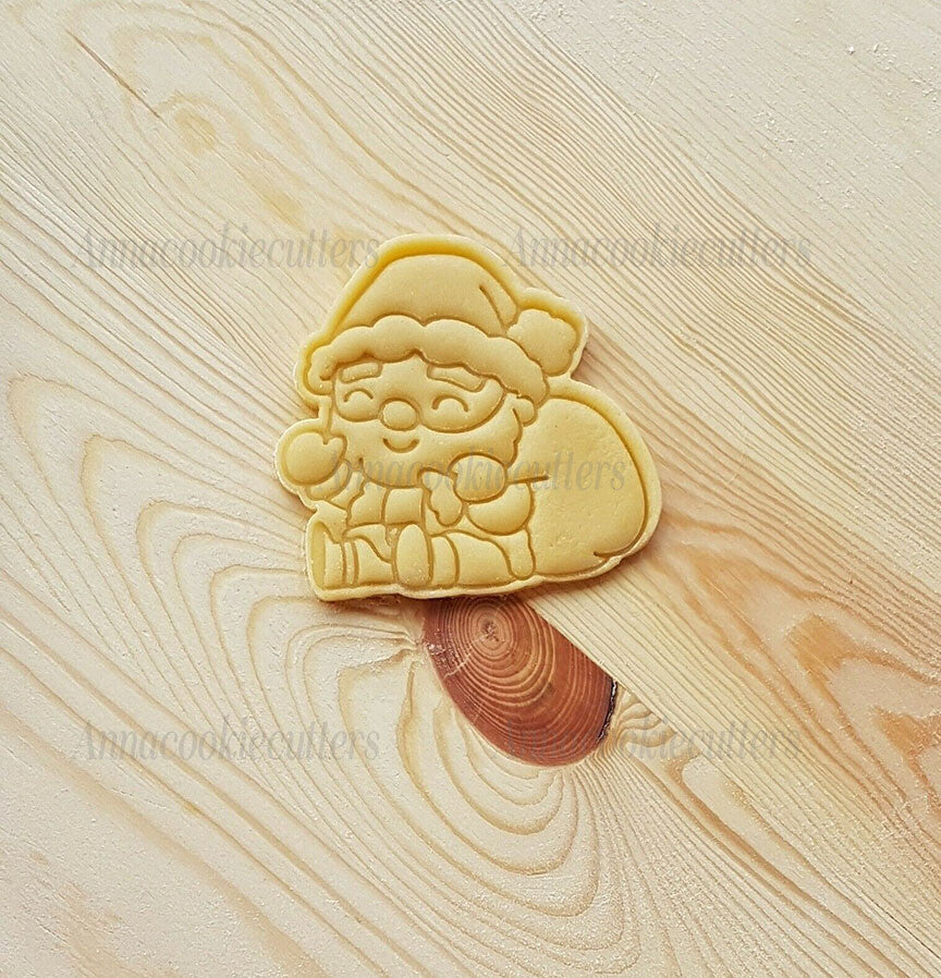 Babbo Natale Formine Biscotti Pasta Zucchero Pasta Frolla Cookie Cutter 8x8 cm