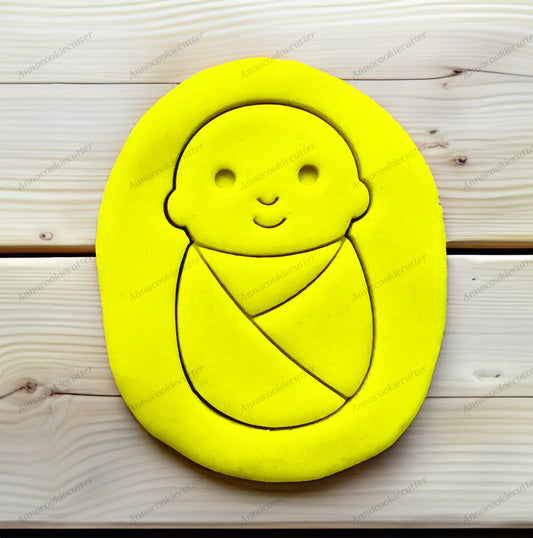 Formina per Biscotti a Forma di Neonato Fasciato Tagliabiscotti Cookie Cutter