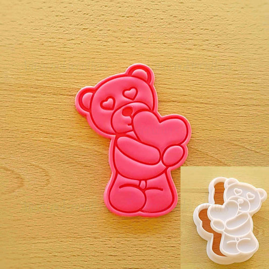 Orsacchiotto San Valentino Formina  Biscotti Pasta Zucchero Cookie Cutter 6x9 cm