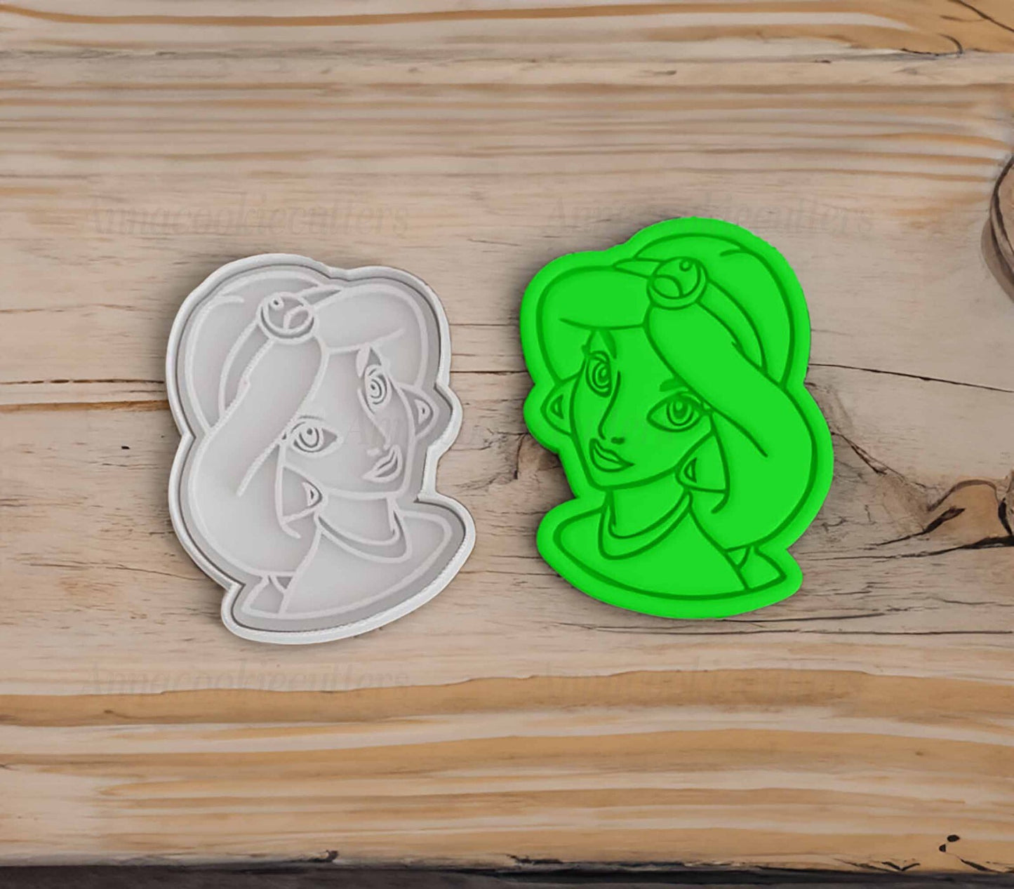 Tagliabiscotti Principessa Jasmine Formina Per Biscotti Compleanno 8x10 cm