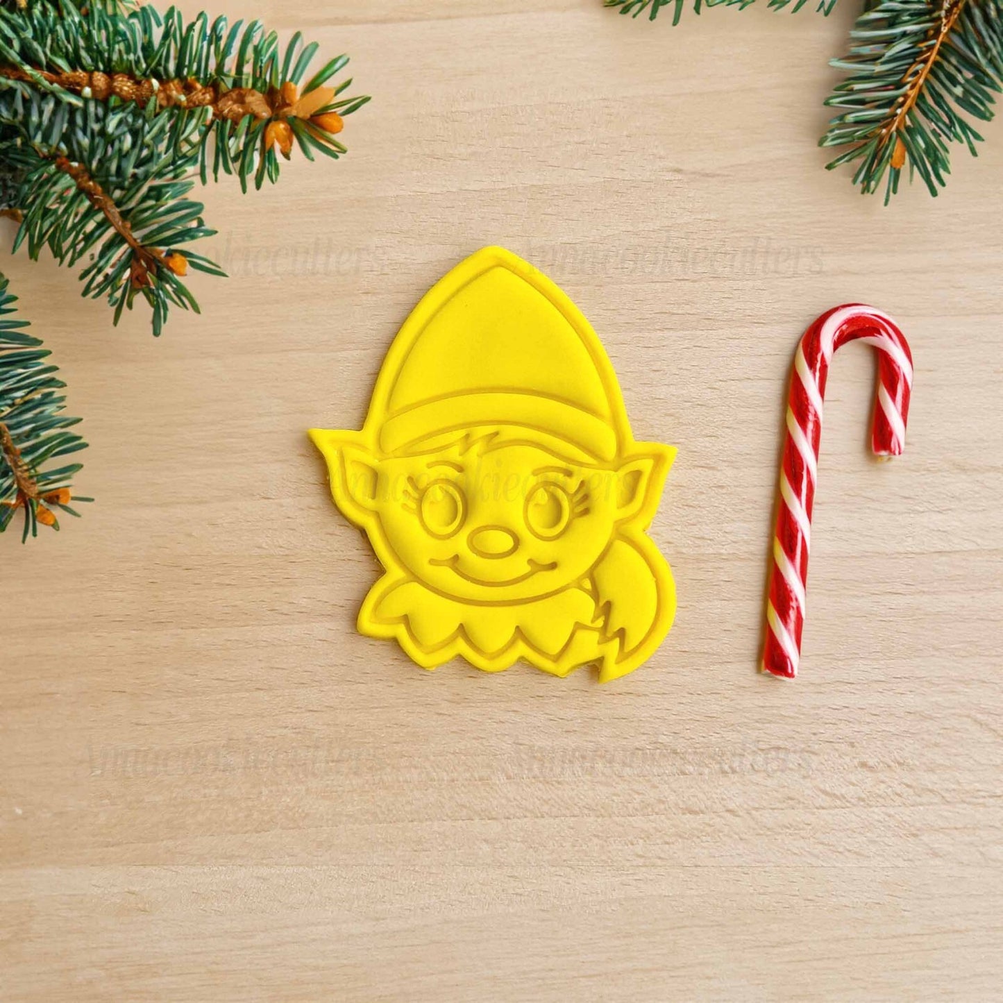 Tagliabiscotti Ragazza Elfo Aiutante di Babbo Natale Formina Biscotti Natalizi