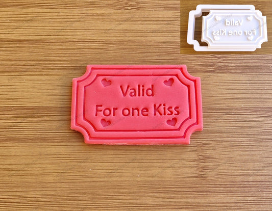 Tagliabiscotti Biglietto Personalizzabile - Ideale per San Valentino, Matrimoni
