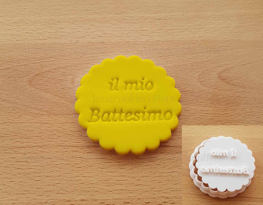 Il Mio Battesimo Formina Per Biscotti Stampino Cookie Cutter 7x7 cm