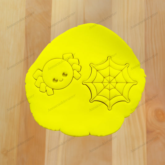 Formina per Biscotti Set di Ragnatela e Ragno Tagliabiscotti Cookie Cutter
