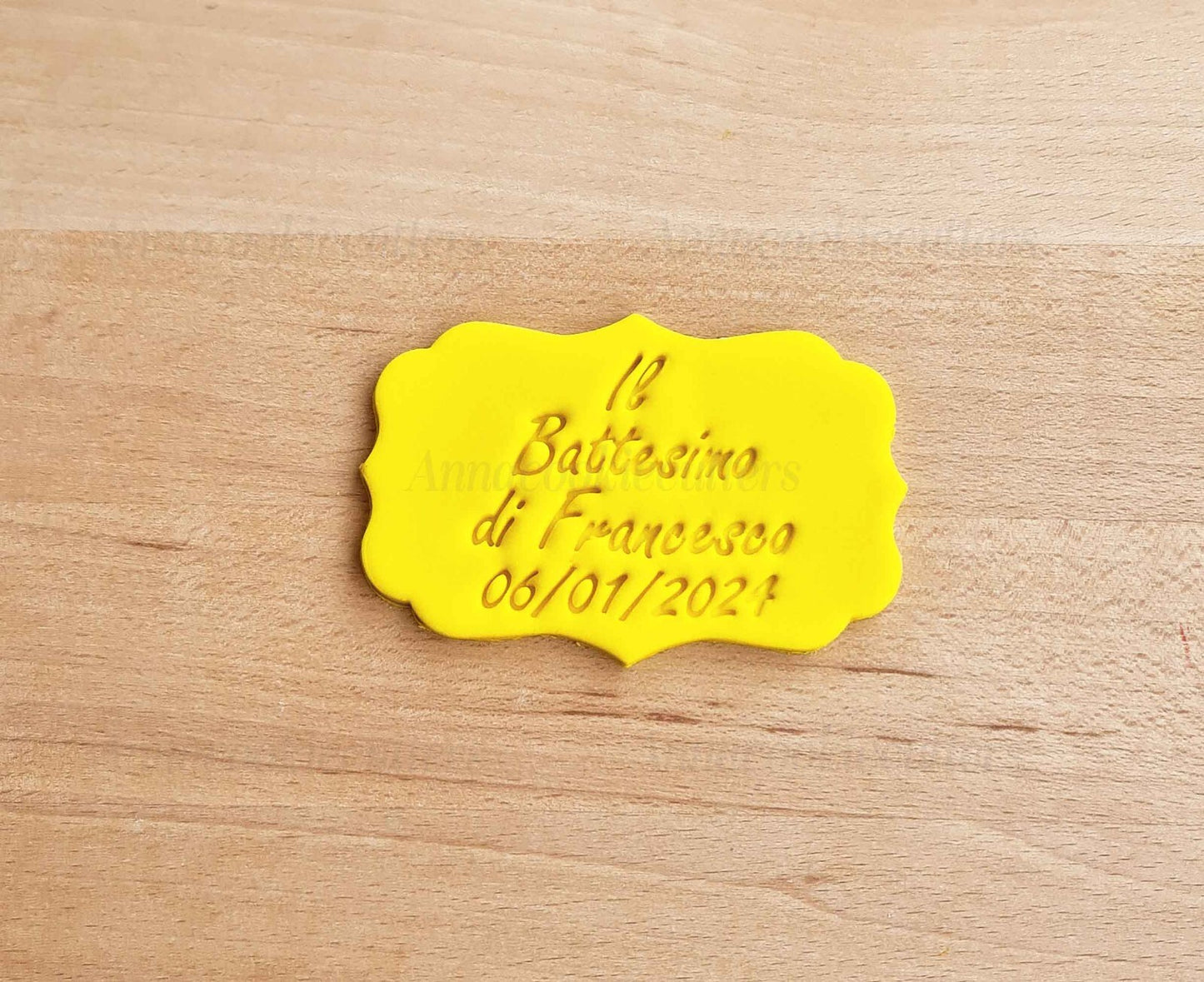 Il Mio Battessimo Tagliabiscotti Personalizzabile Formine Per Biscotti 10x6 cm