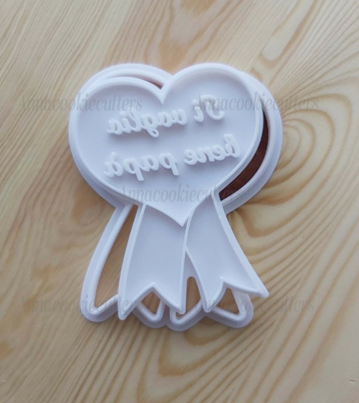 Festa Papà Medaglia A Forma Di Cuore Formina Per Biscotti Stampino Cookie Cutter