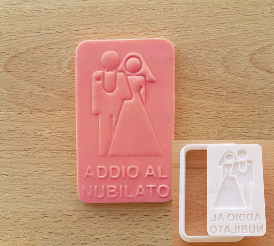 Formina Per Biscotti Addio Al Nubilato Stampo Matrimonio Tagliabiscotti 9x5 cm